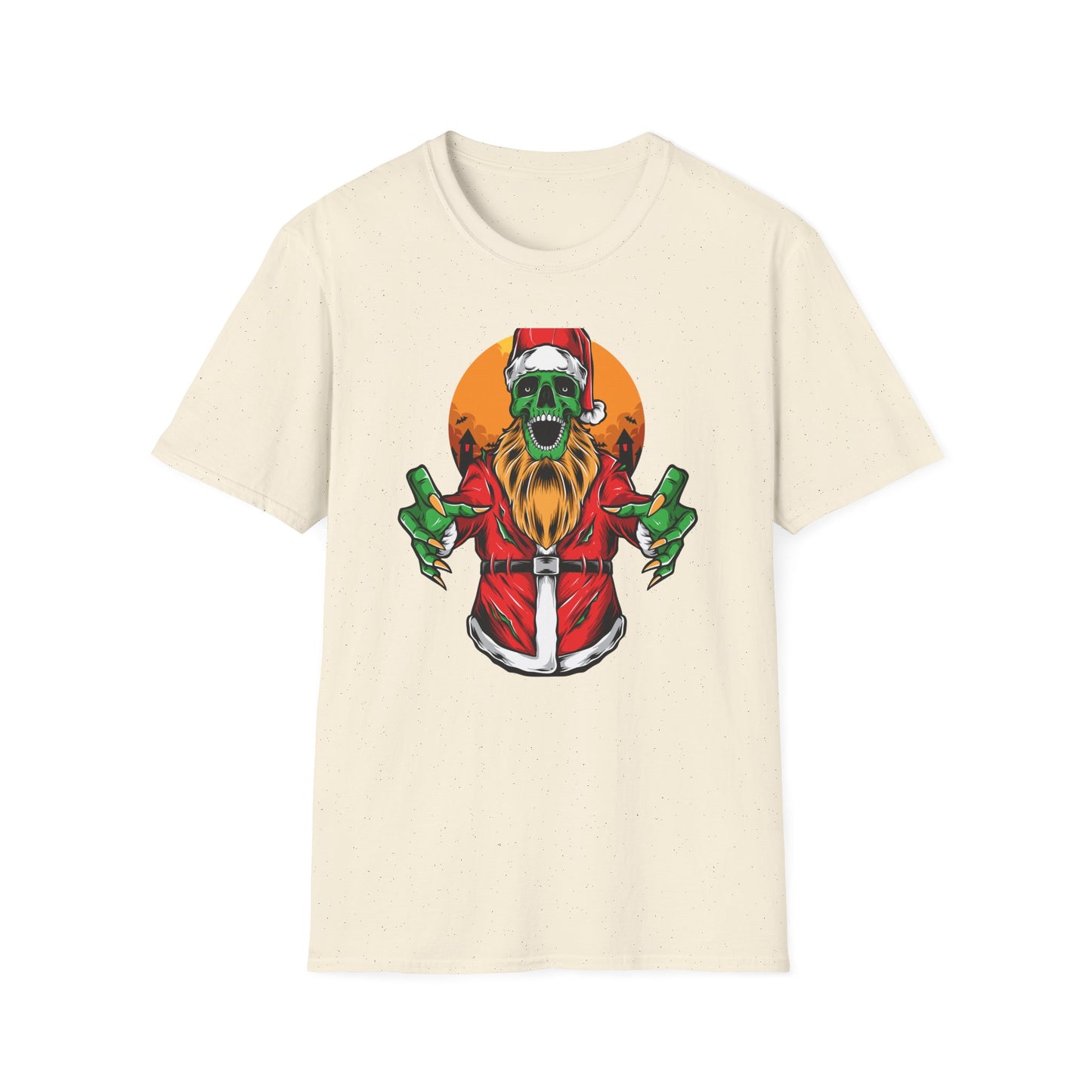 Creepy Zombie Santa T-Shirt | Spooky Christmas Horror Tee | Unique Gothic Holiday Gift | Macabre Xmas Top