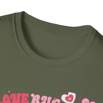 Groovy Love Bug T-Shirt | Adorable Retro Pink VW Beetle & Hearts | Sweet Valentine's Day Gift for Her