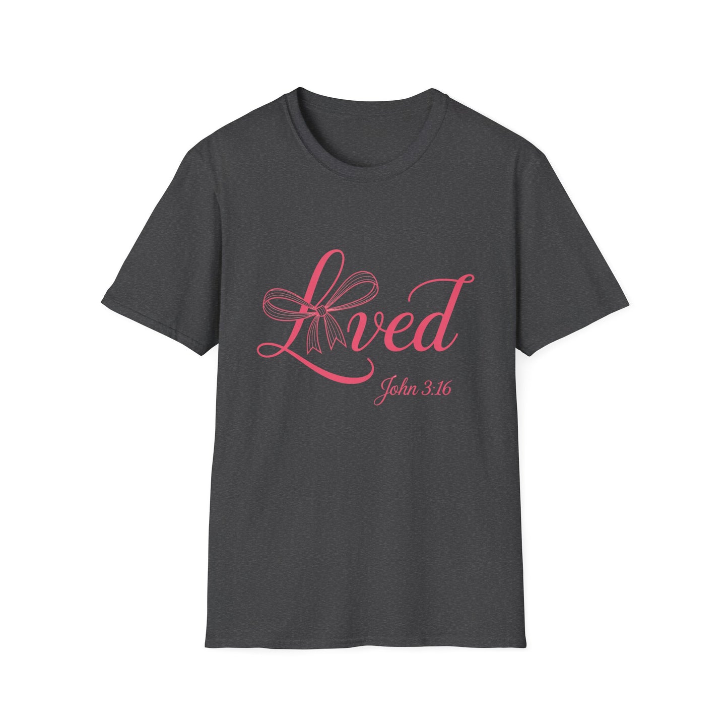 Inspiring 'Loved' John 3:16 Christian T-Shirt for Women - Beautiful Scripture Faith Tee Gift
