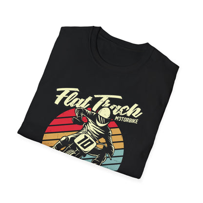 Vintage Flat Track Motorbike T-Shirt | Retro Dirt Bike Racer Tee | Awesome Adrenaline Seeker Gift