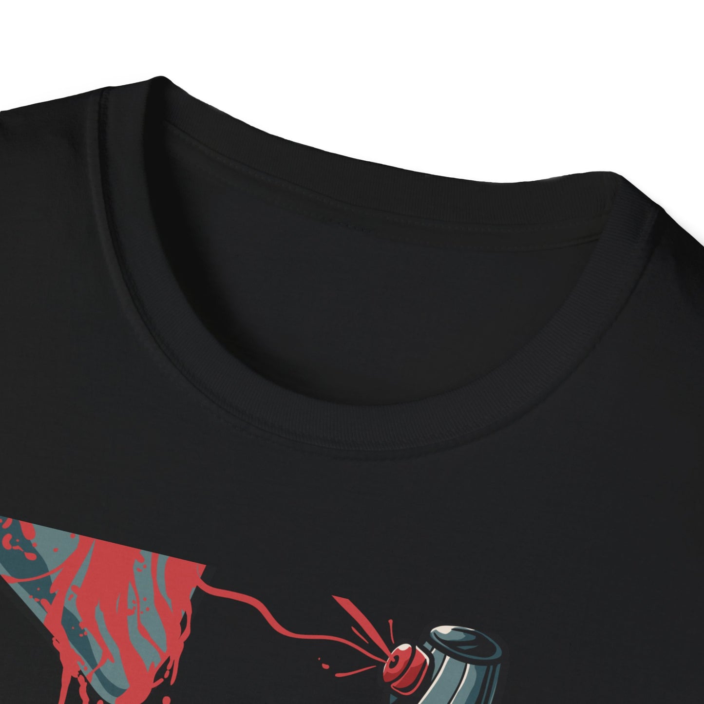 Expressive Graffiti Love T-Shirt | Spray Paint Heart Urban Art Tee | Bold Street Style Graphic for Artists