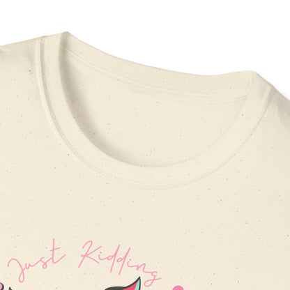 Sassy Skull 'Free Hugs Just Kidding' T-Shirt | Edgy Pink Heart Sunglasses & Broken Hearts Tee | Funny Personal Space Gift for Her