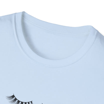 Empowering 'Lashes On Confidence Up' T-Shirt | Chic Lash Lover Tee for Women | Trendy Beauty Queen Gift