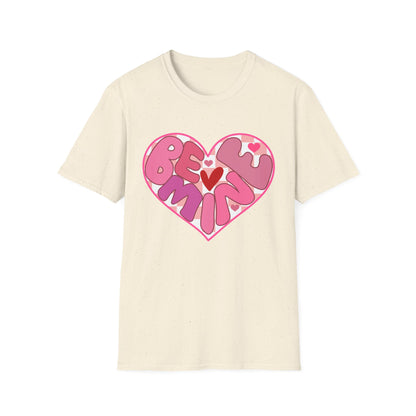 Sweet Be Mine Heart T-Shirt | Adorable Valentine's Day Love Tee | Retro Pink Aesthetic Gift for Her