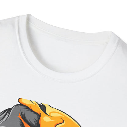 Bold Melting Skull Emoji T-Shirt | Edgy Dripping Face with Cool Glasses | Unique Trendy Tee for Halloween & Streetwear Lovers