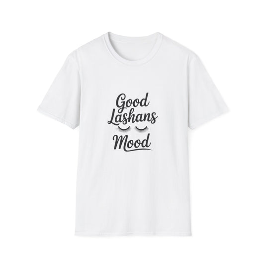 Good Lashes Mood T-Shirt | Chic Eyelash Lover Tee | Perfect Lash Tech Gift | Trendy Beauty Enthusiast & Makeup Artist Top