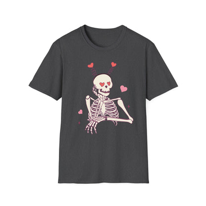 Spooky-Cute "Til We Are Ghosts" T-Shirt | Enduring Love Skeleton Tee | Romantic Anniversary Couple Gift