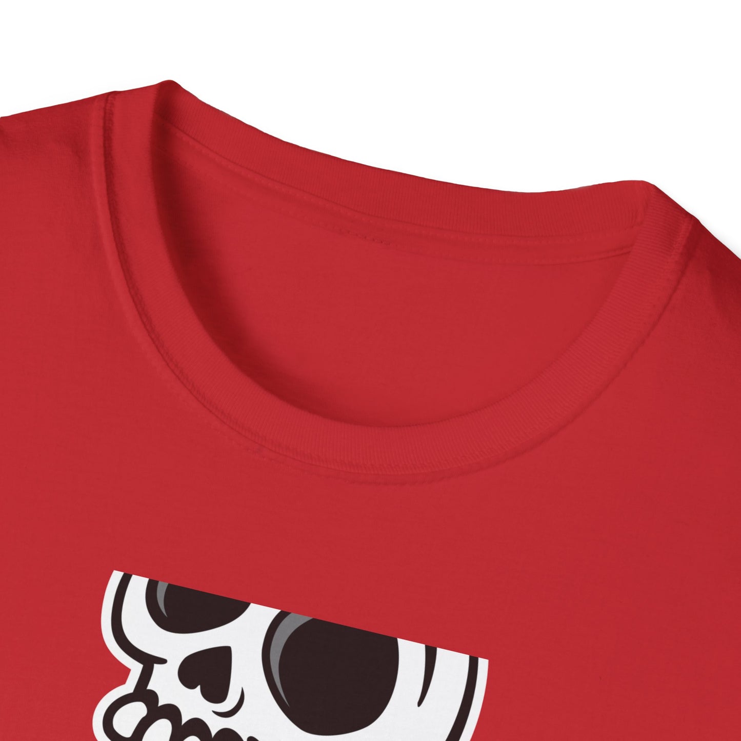 Spooky Sweet Skull Ice Cream Cone T-Shirt - Edgy Monster Dessert Tee for Goth & Punk Fans | Unique & Cool