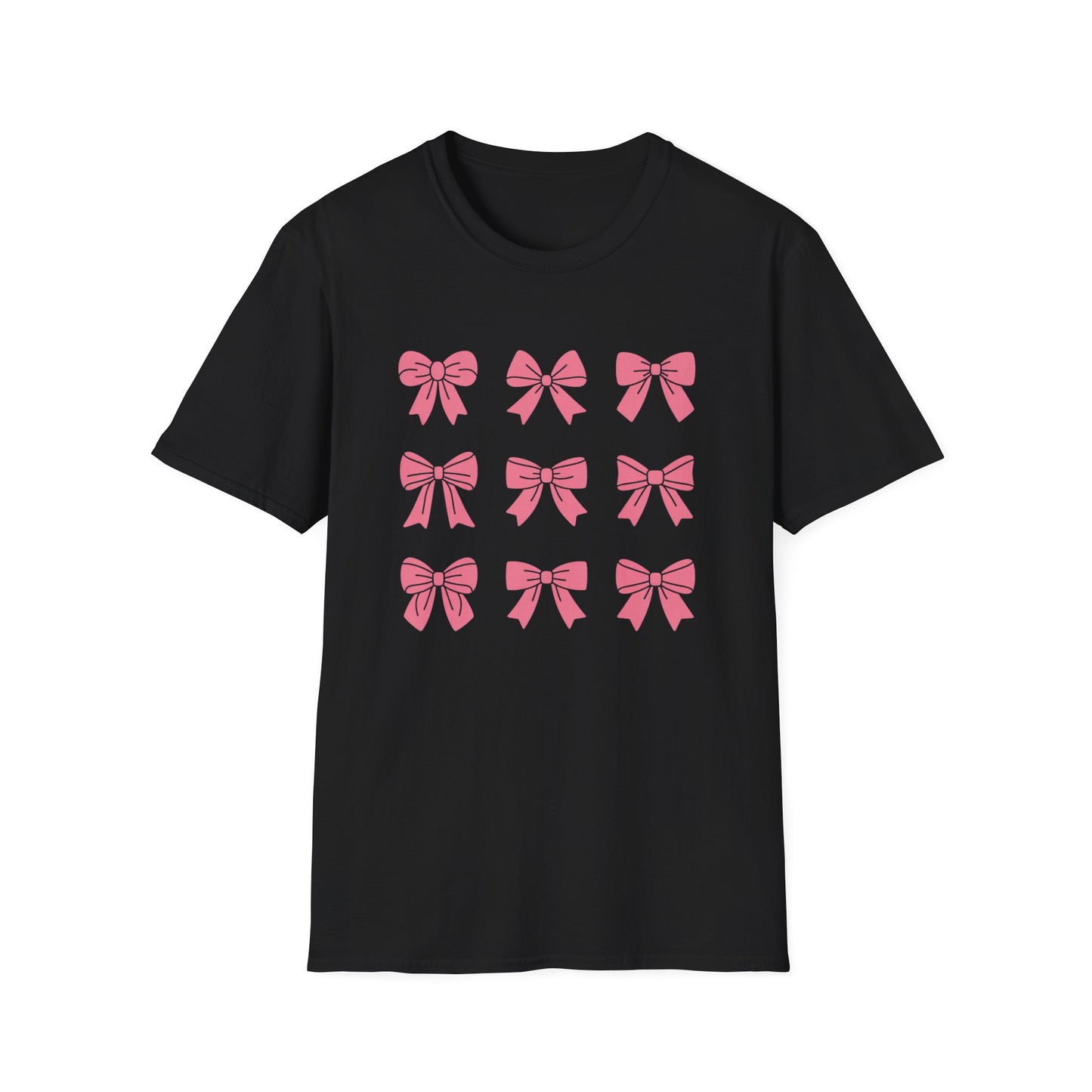 Charming Pink Bows T-Shirt | Adorable Coquette Aesthetic Tee for Women & Girls | Sweet Girly Fashion Top Gift