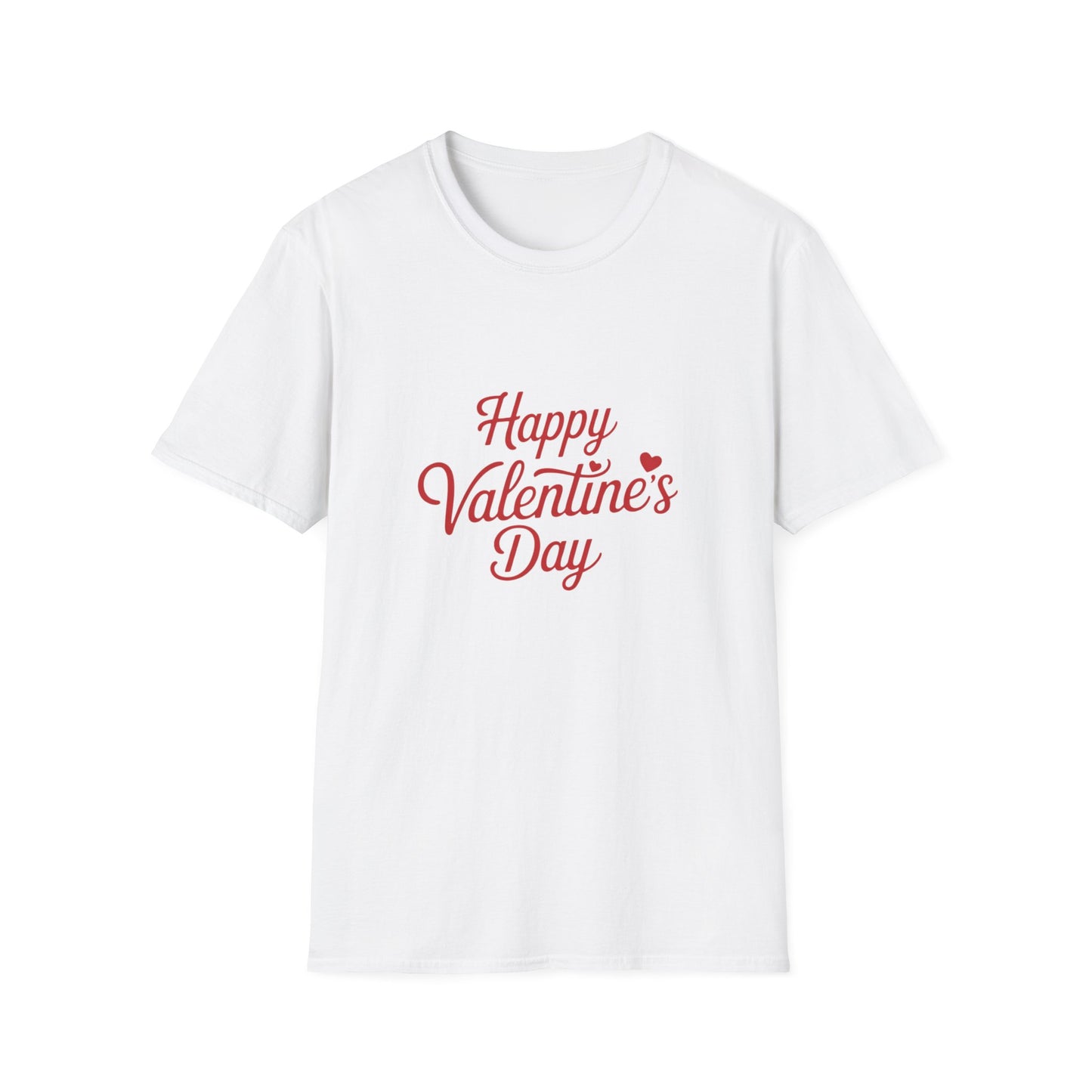 Sweet Happy Valentine's Day T-Shirt | Charming Love Heart Script Design | Perfect Romantic Gift for Couples