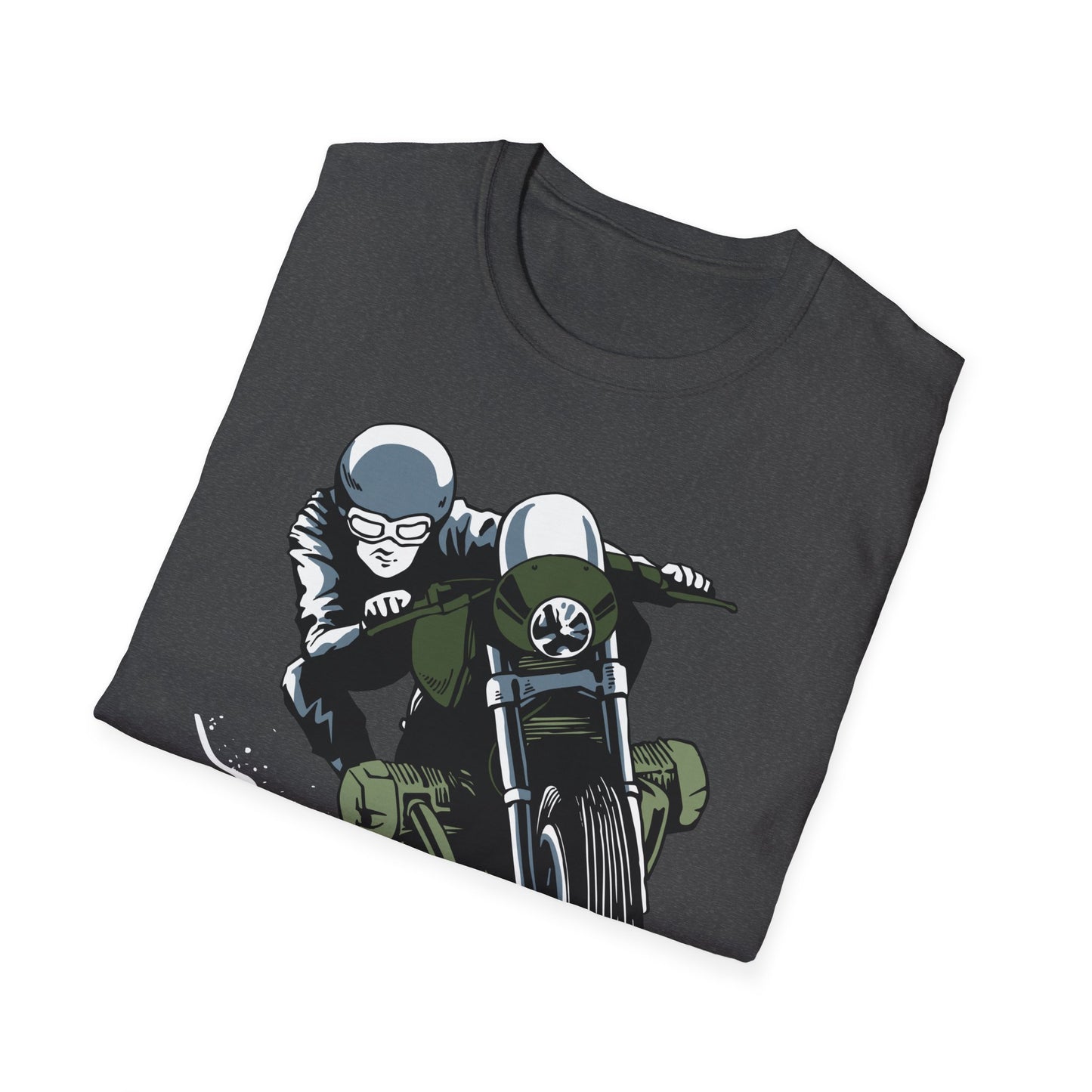 Epic Cafe Racer Motorcycle Rider T-Shirt - Thrilling Vintage Biker Tee for Adrenaline Junkies & Road Trip Lovers