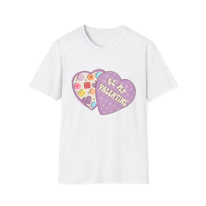 Sweet Retro Vintage 'Be My Valentine' Candy Heart Box T-Shirt | Adorable Valentine's Day Gift Tee