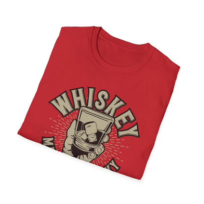 Bold 'Whiskey Makes Me Frisky' T-Shirt - Funny Drinking Tee for Whiskey Lovers | Perfect Bar & Party Humor Gift