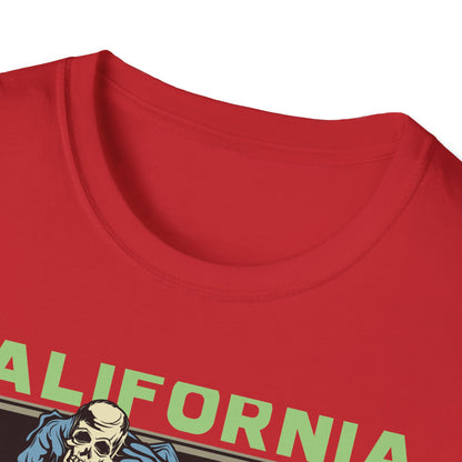 Rad Vintage California Skeleton Surfer T-Shirt - Ultimate Waves Paradise Tee