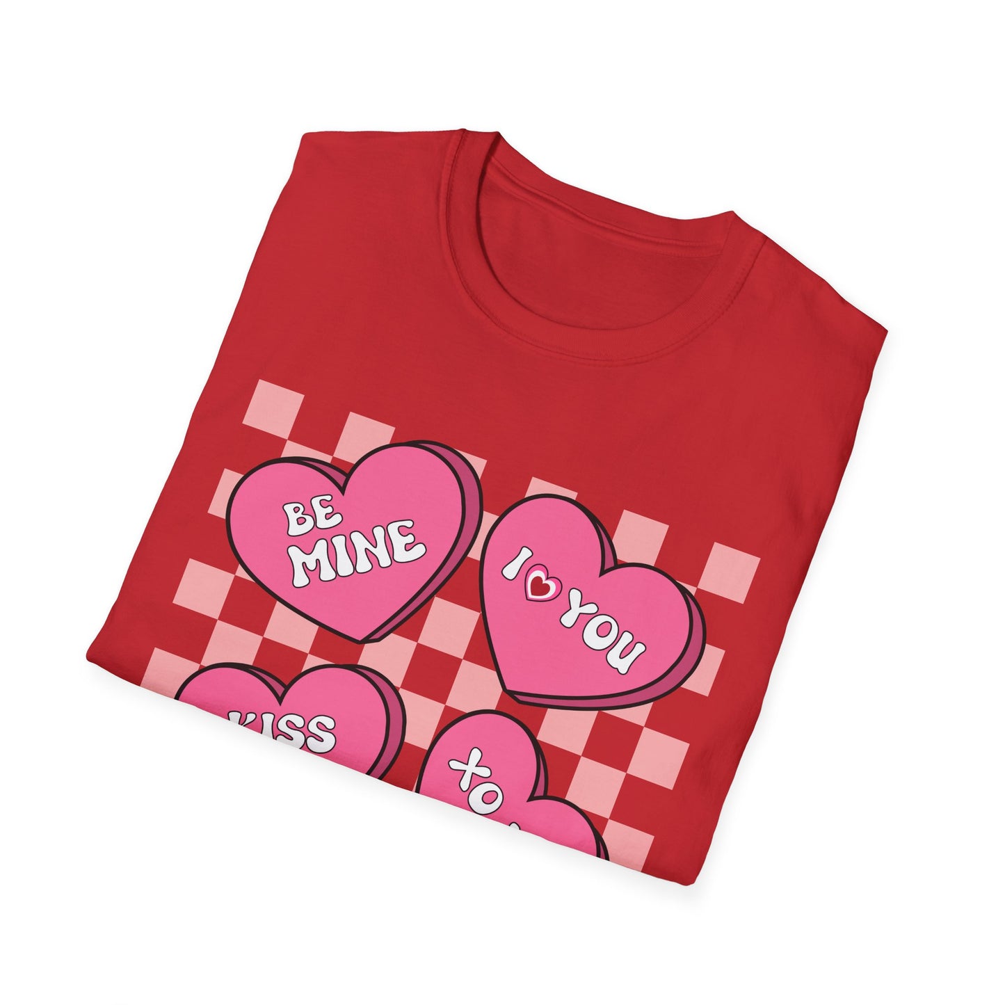 Charming Retro Valentine's Day T-Shirt | Sweet Conversation Hearts Love Tee | Adorable Be Mine Couple Gift