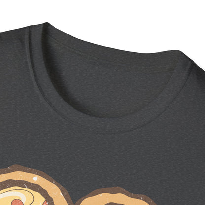 Retro Pizza Is My Valentine T-Shirt | Heart-Shaped Pizza Lover Tee | Funny Anti-Valentine Foodie Gift | Unique & Cozy