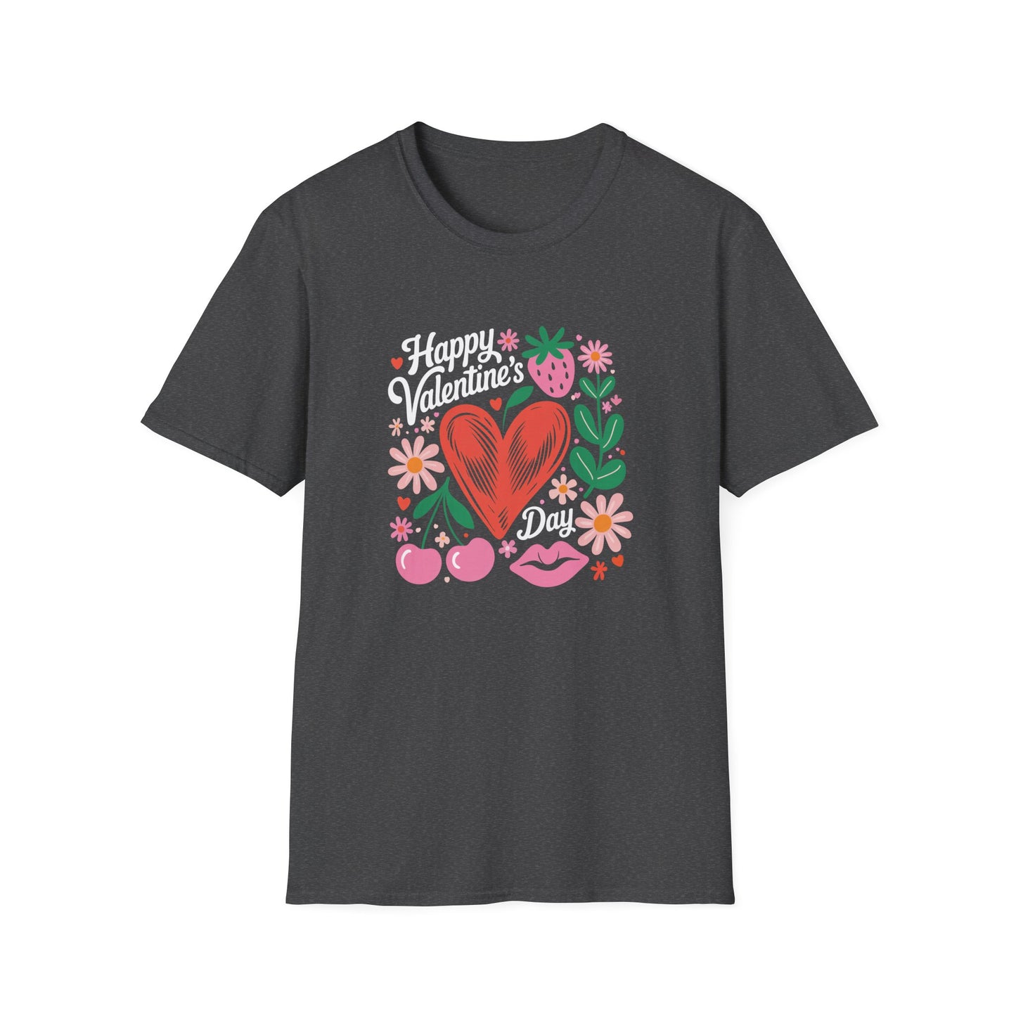 Groovy Valentine's Day T-Shirt | Adorable Retro Heart & Flower Love Tee for Women & Girls | Sweet Holiday Gift