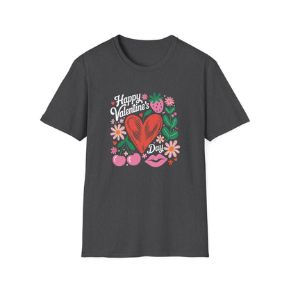 Groovy Valentine's Day T-Shirt | Adorable Retro Heart & Flower Love Tee for Women & Girls | Sweet Holiday Gift