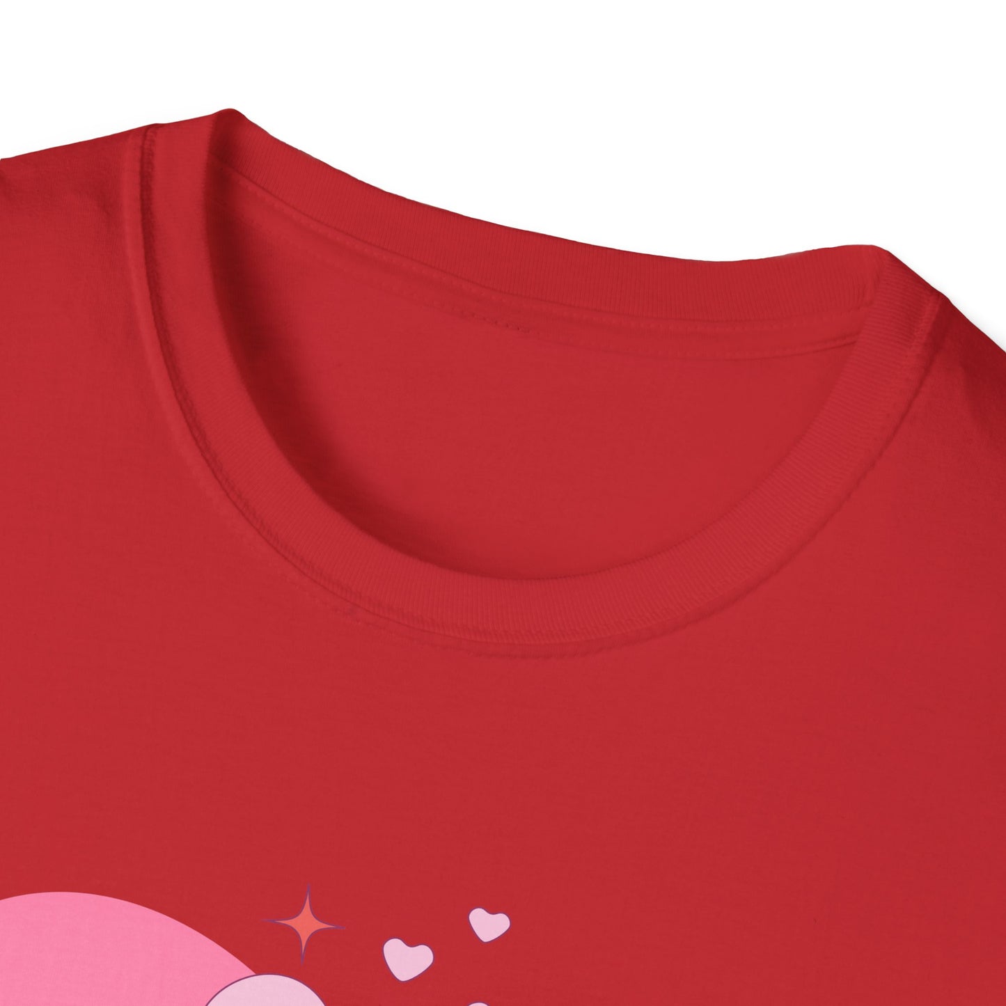 Loved Pink Heart T-Shirt | Trendy Aesthetic Graphic Tee for Women | Cute Self-Love & Valentine's Day Gift