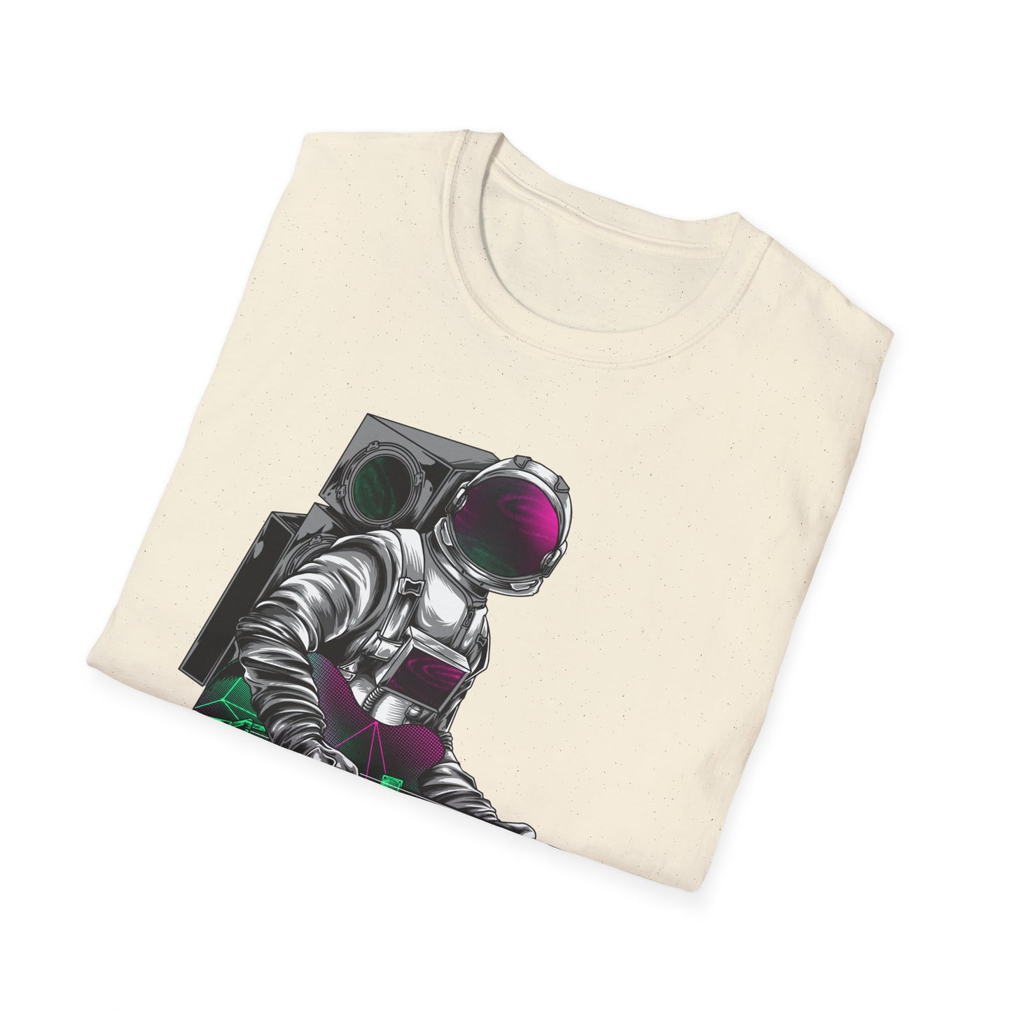 Cosmic Guitarist Astronaut T-Shirt | Electrifying Space Rocker Tee | Vibrant Sci-Fi Music Fan Gift
