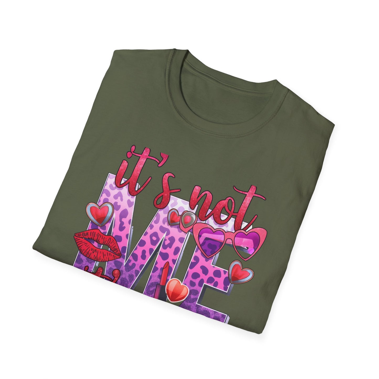 Sassy 'It's Not Me, It's You' T-Shirt | Fierce Glitter Leopard Print Statement Tee for Women | Trendy Self-Love Gift
