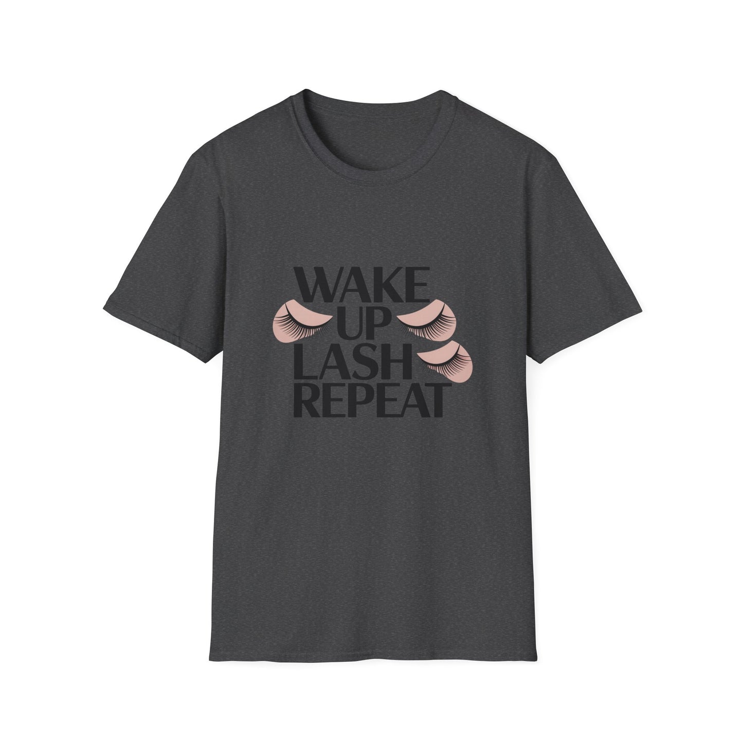 Wake Up & Lash T-Shirt | Chic Eyelashes Design for Beauty Lovers, Lash Techs & Makeup Artists | Glamorous Eye Tee