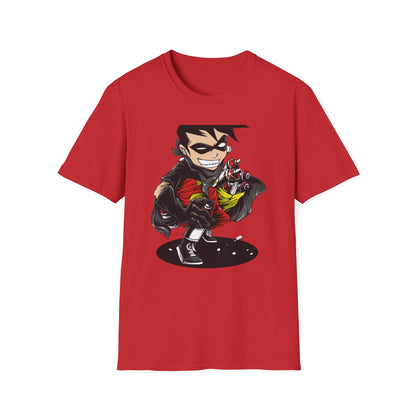 Dynamic Street Art Rebel T-Shirt | Urban Graffiti Artist Tee | Bold Comic Style Graphic Apparel