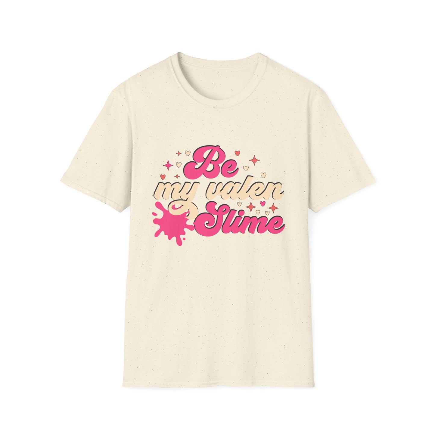 Unique Be My Valen Slime T-Shirt | Witty Valentine's Day Tee | Retro Slime Lover Gift | Adorable & Funky Pink Hearts