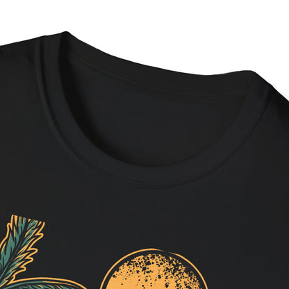 Epic Fish Jump Surf & Palm Tree T-Shirt | Vintage Ocean Lover Angler Tee | Coastal Adventure Apparel Gift