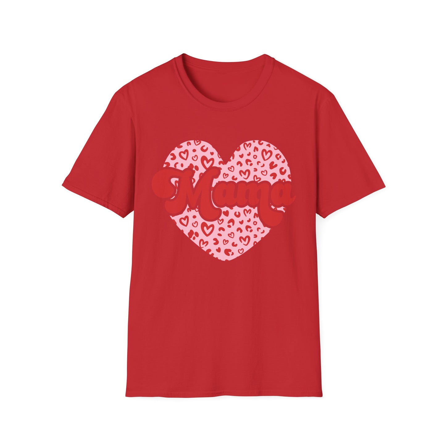 Chic Mom Leopard Heart T-Shirt | Adorable Mama Tee Gift | Perfect Mother's Day & Everyday Love Top