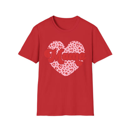Chic Mom Leopard Heart T-Shirt | Adorable Mama Tee Gift | Perfect Mother's Day & Everyday Love Top