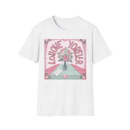 Charming "Love You Forever" Floral T-Shirt - Romantic Daisy & Rose Bouquet Tee for Sweet Hearts & Special Gifts