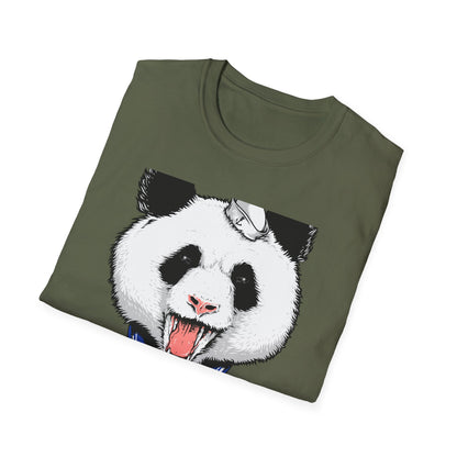 Fierce Sailor Panda T-Shirt | Unique Nautical Roaring Animal Graphic Tee for Bold Style
