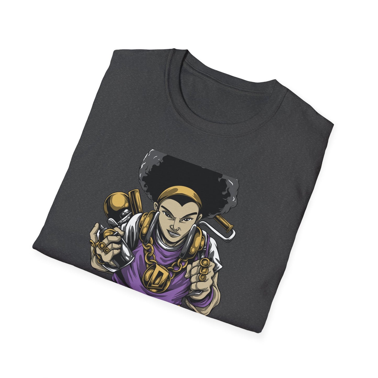 Dynamic Hip Hop DJ T-Shirt - Epic Urban Graffiti Artist Streetwear Graphic Tee | Music Culture
