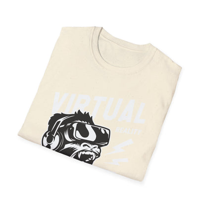 Roaring VR Gorilla T-Shirt - Epic Gamer Ape Headset Tee | Primal Virtual Reality Tech Apparel