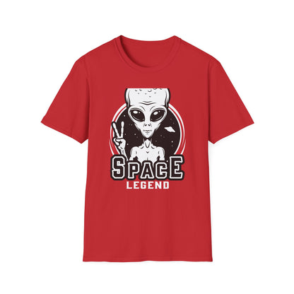 Awesome Peace Sign Alien T-Shirt | Retro Sci-Fi Space Lover UFO Graphic Tee | Unique Extraterrestrial Design