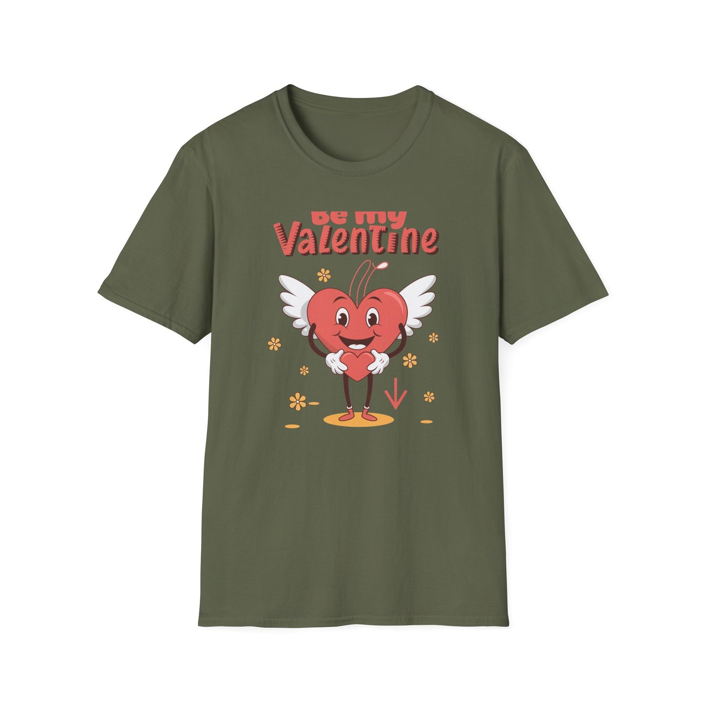 Irresistible "Be My Valentine" Heart Angel T-Shirt - Cute Romantic Gift for Sweethearts & Couples!