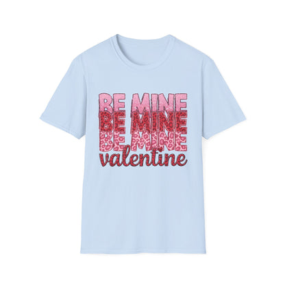 Chic Be Mine Valentine Leopard Print T-Shirt | Adorable Pink Red Animal Love Tee Gift for Her