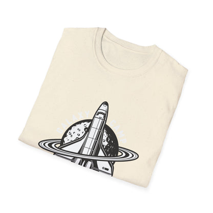 Epic Space Shuttle T-Shirt | Vintage Cosmic Saturn & Moon Tee | Stellar Astronomy & Science Fan Apparel | Explore the Galaxy!