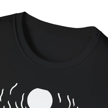 Skull Coffee Surfboard T-Shirt | Edgy Summer Beach Vibes Tee | Unique Design for Coffee Lovers & Surfers