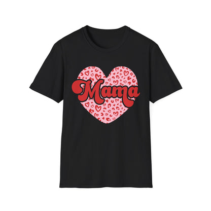 Chic Mom Leopard Heart T-Shirt | Adorable Mama Tee Gift | Perfect Mother's Day & Everyday Love Top