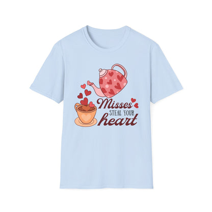 Charming 'Steal Your Heart' Teapot T-Shirt | Adorable Valentine's Day Love & Tea Lover Gift | Sweet Romantic Tee