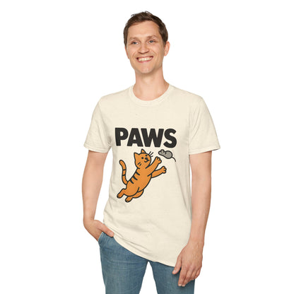 PAWS Cat Reach Minimal Graphic Tee