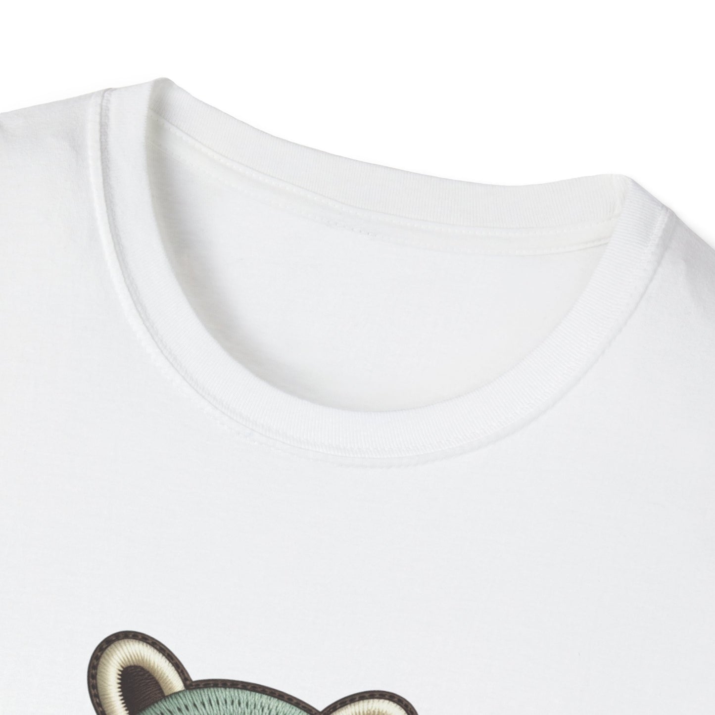 Adorable "Snack Life Chose Me" Raccoon T-Shirt | Funny Embroidered Style Animal Lover Tee | Cozy Unisex Foodie Gift