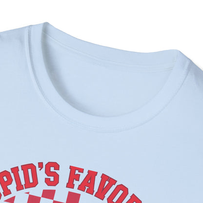 Adorable Cupid's Favorite Teacher T-Shirt - Sweet Valentine's Day Gift for Educators | Retro Heart Love Tee