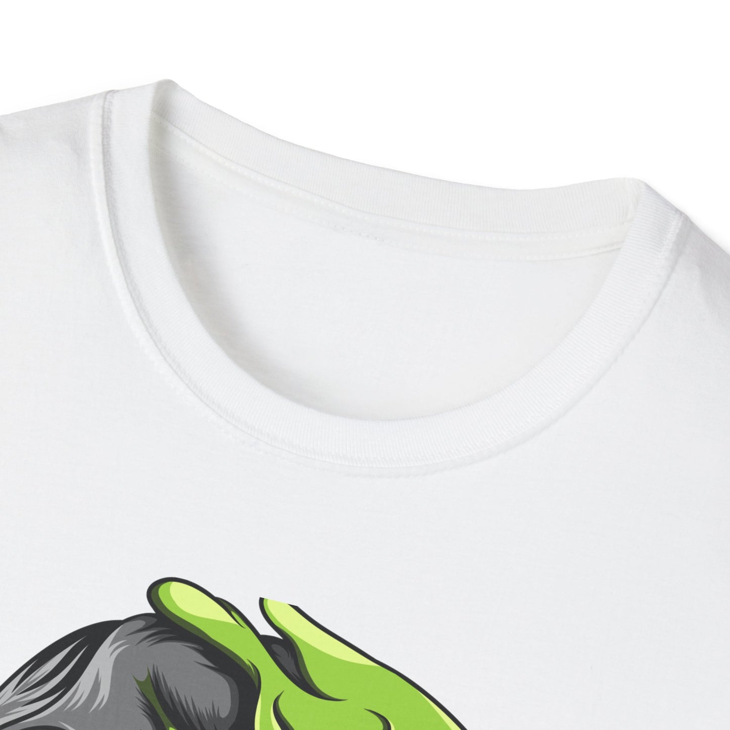 Epic Melting Skull & Slime T-Shirt - Vibrant Half-Skull Gooey Monster Graphic Tee for Edgy & Alternative Style