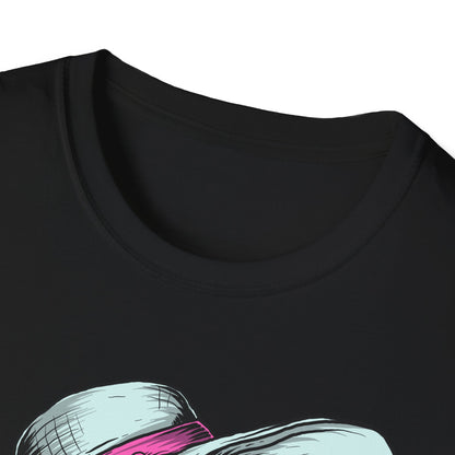 Effortlessly Chic Skeleton Sun Hat T-Shirt | Sassy Summer Beach Vacation Tee | Unique Women's Fashion