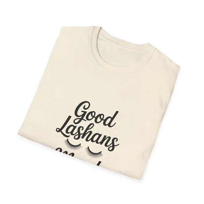 Good Lashes Mood T-Shirt | Chic Eyelash Lover Tee | Perfect Lash Tech Gift | Trendy Beauty Enthusiast & Makeup Artist Top