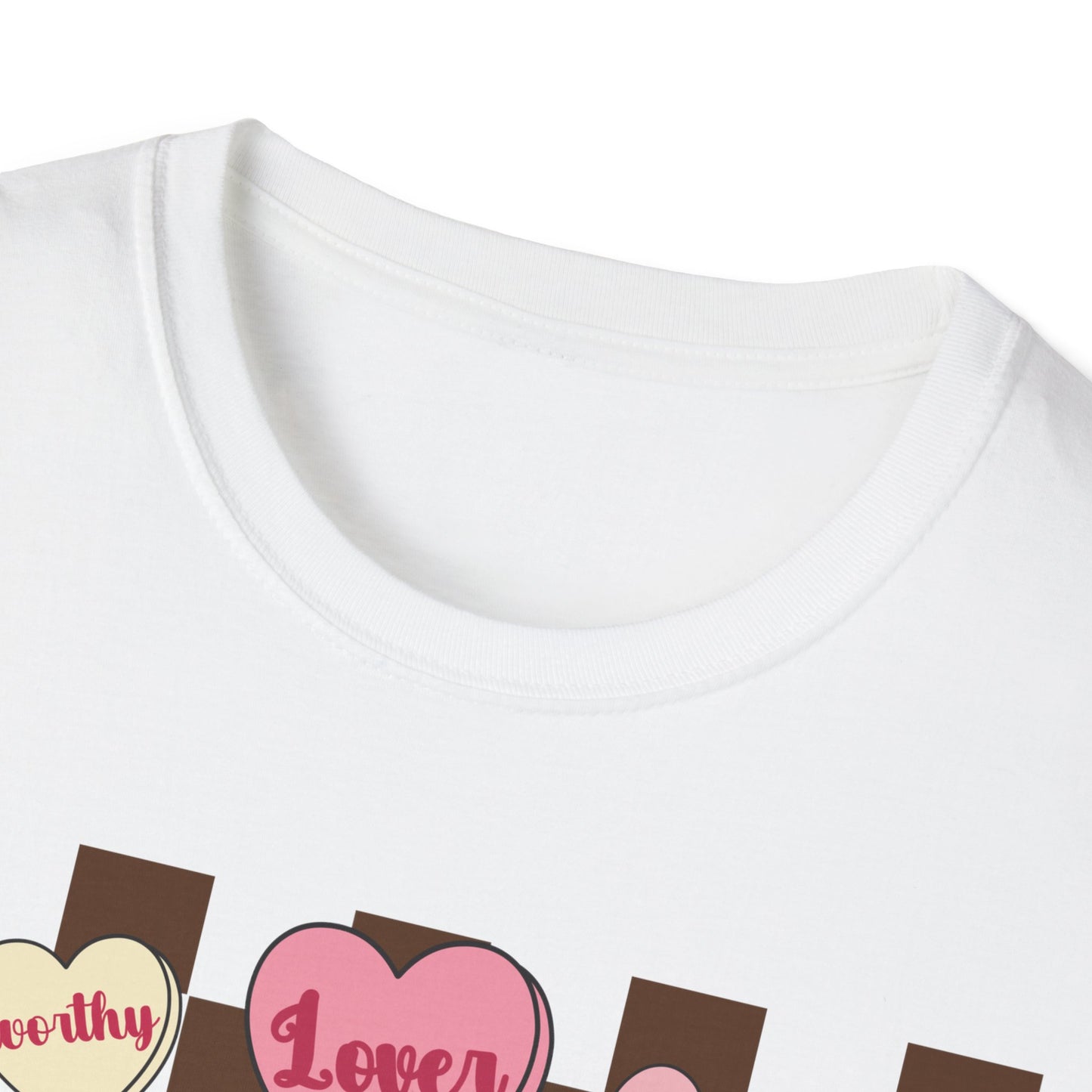 Empowering 'You Are' Positive Affirmation T-Shirt - Retro Candy Heart Self-Love Tee for Women & Teens - Ultimate Confidence Booster Gift