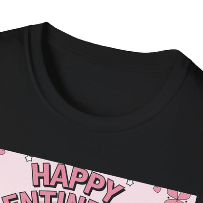 Groovy Valentine's Day Flowers T-Shirt | Charming Retro Love Bouquet Graphic Tee | Sweet Heart & Letter Gift for Her